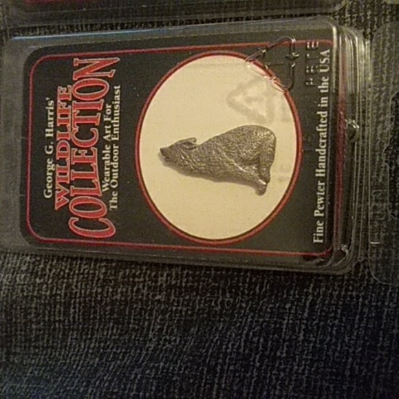 Pewter Pins 4 Wildlife Collection Bundle George G Harris New - Picture 4 of 12